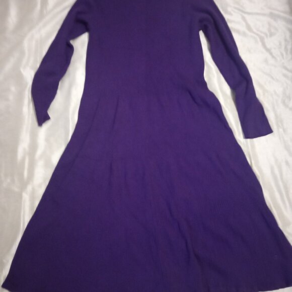 Woman Within long sleeves purple dress size18/20 L rayon - Picture 1 of 10